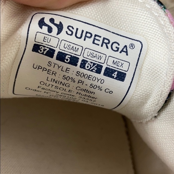 ❤️SUPERGA SATINFANT PINEAPPLE SNEAKER ~ 6.5 - Picture 7 of 7
